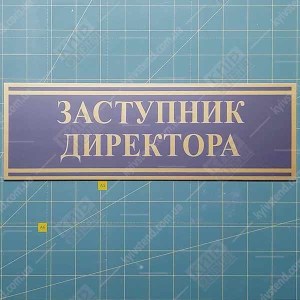 Табличка чорна ЗАСТУПНИК ДИРЕКТОРА (03333)