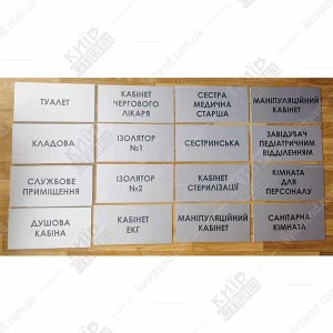 Табличка Завідувач Відділення (08320)