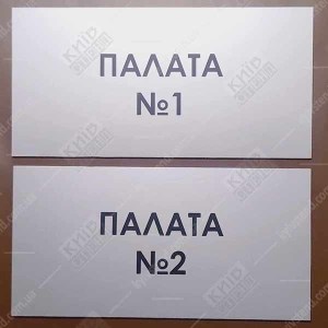 Табличка Палата Номер 2 (08319)